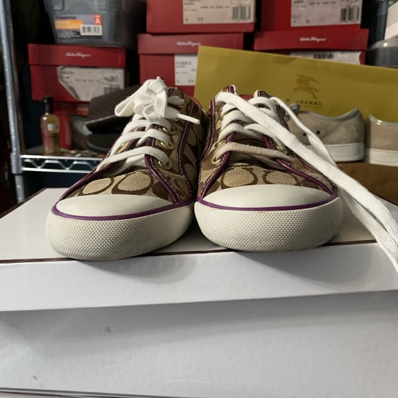 Coach sneakers 8.5 purple - Picture 2 of 5
